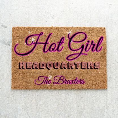 Hot Girl Name Doormat - UV Printed
