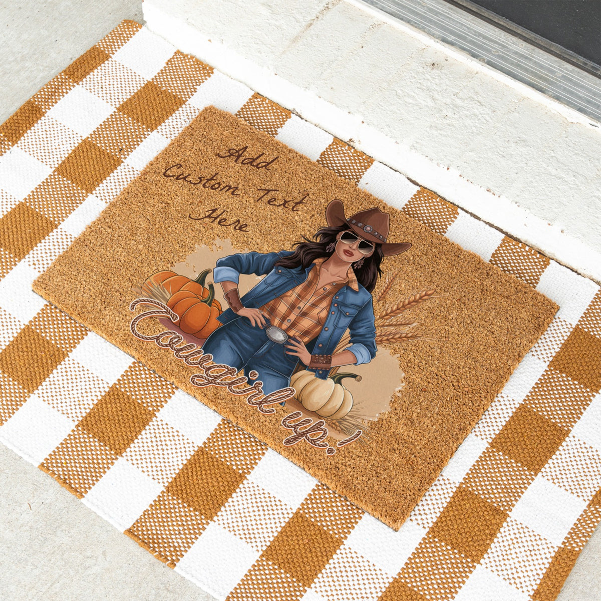Cowgirl UP Doormat