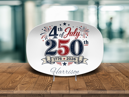 4th 250th Name Platter