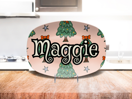 Cute Trees Name Platter