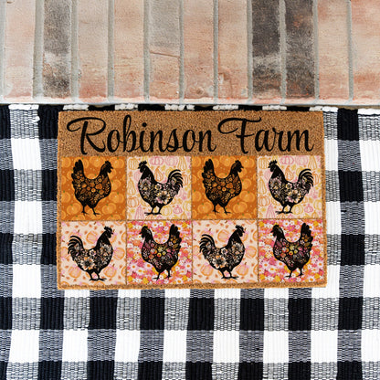 Chickens Name Doormat