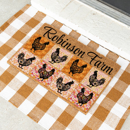 Chickens Name Doormat