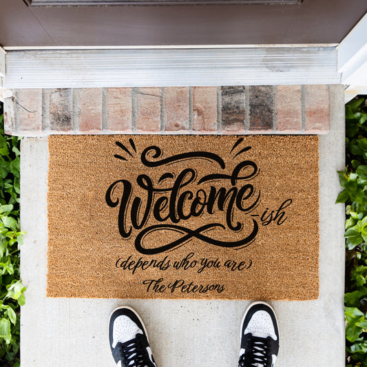 Welcome ish Name Doormat - UV Printed