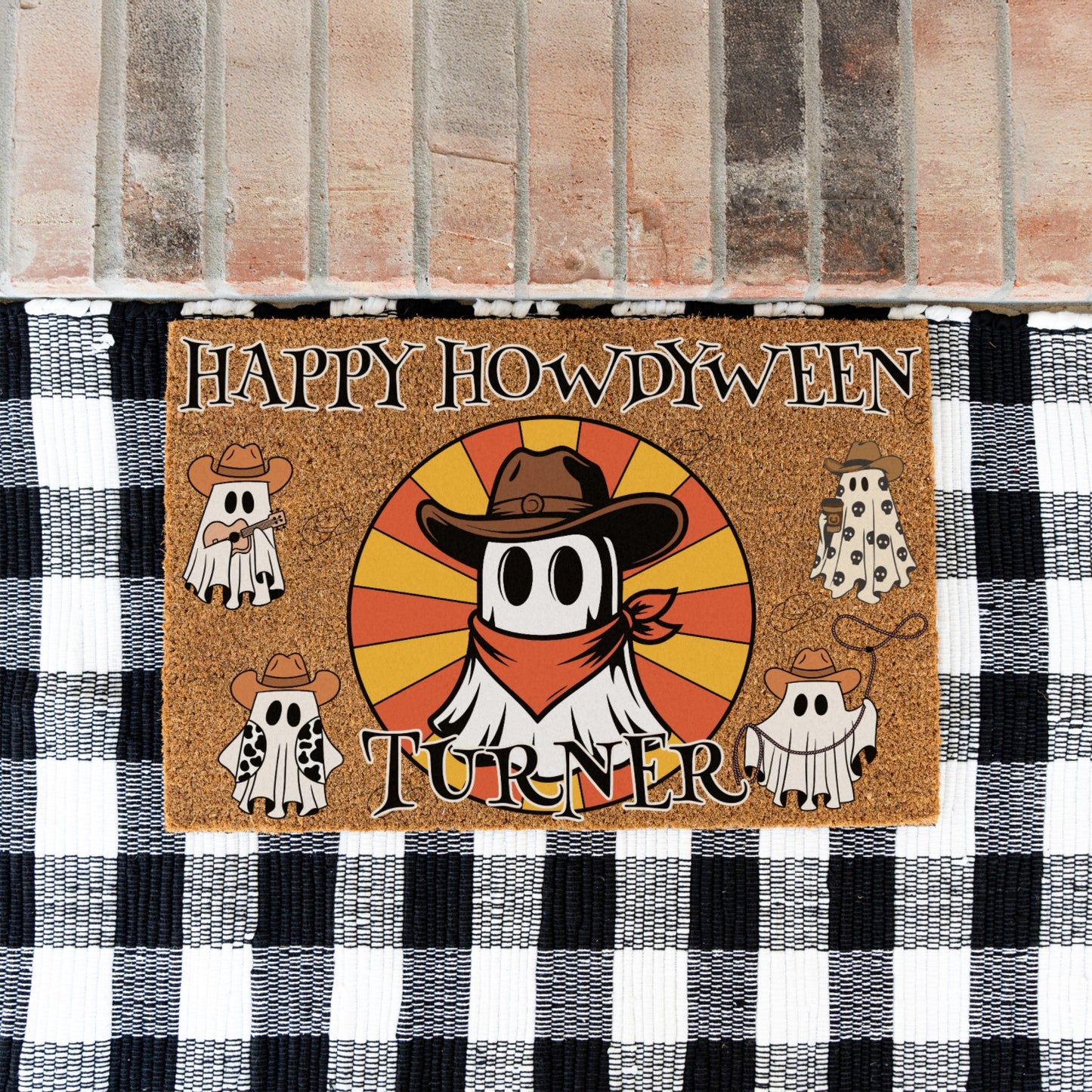 Howdyween Name Doormat - UV Printed