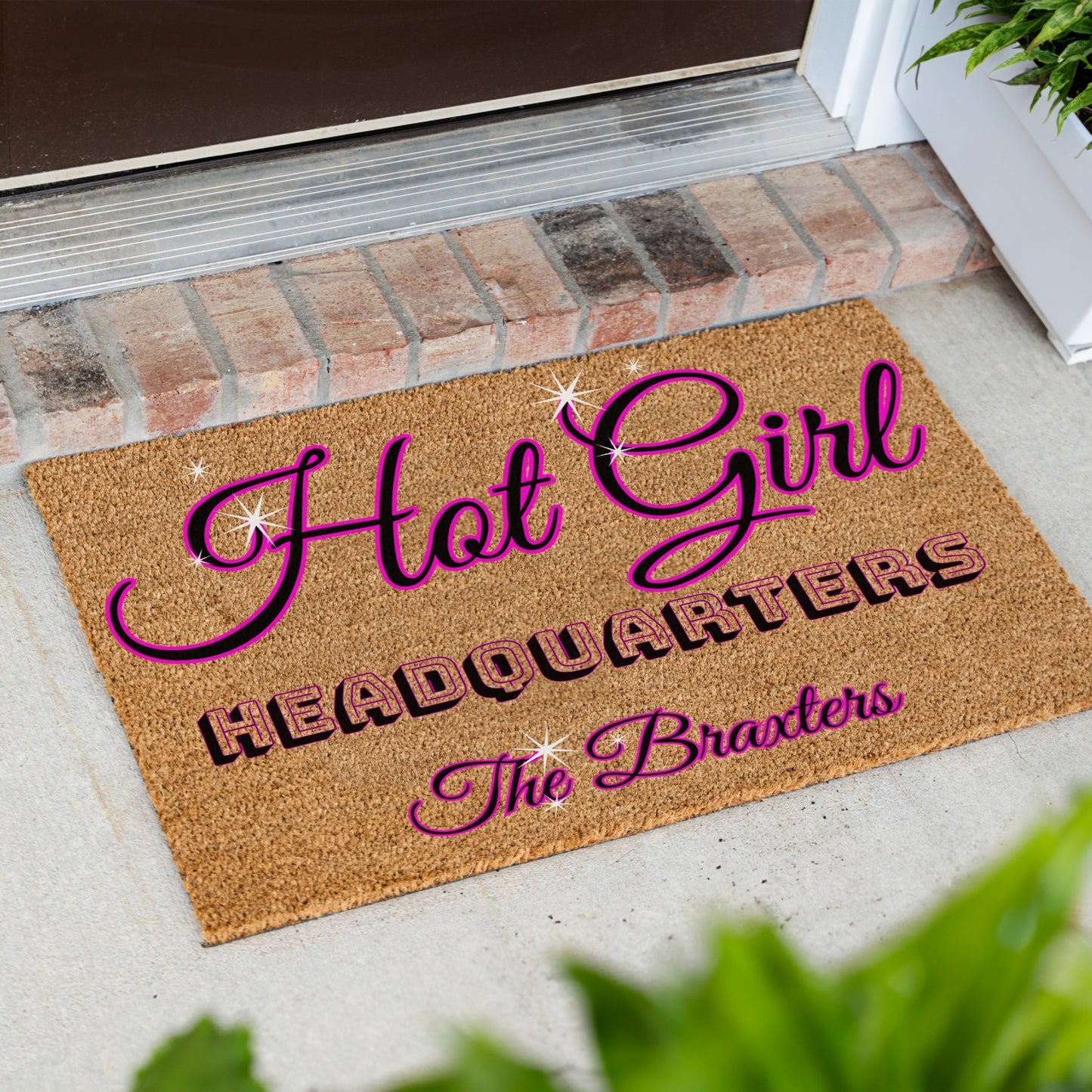 Hot Girl Name Doormat - UV Printed