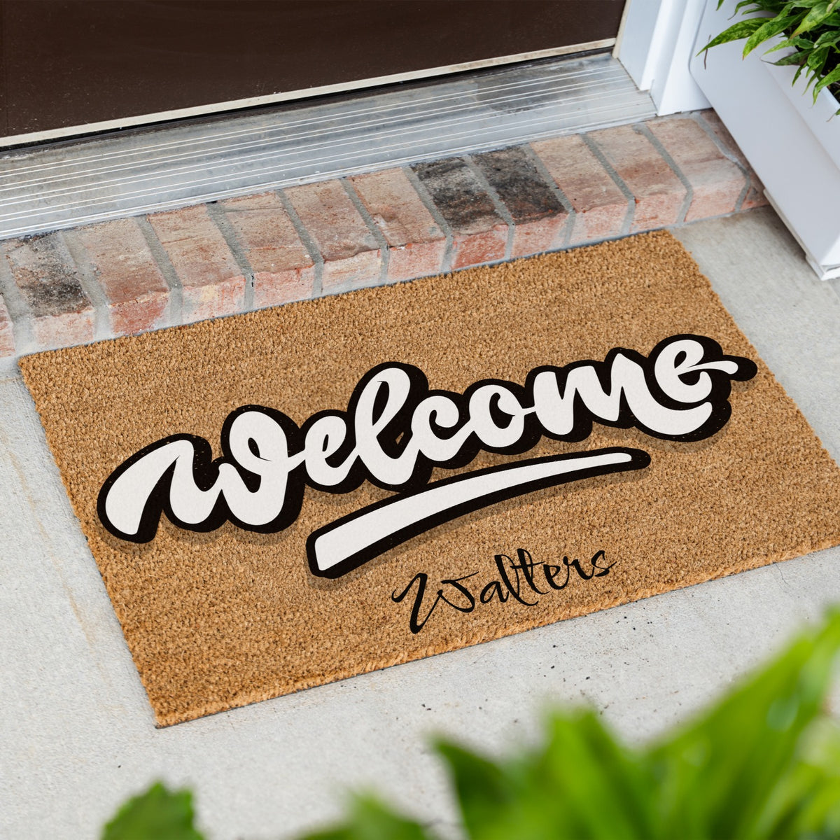 Welcome Name Doormat - UV Printed