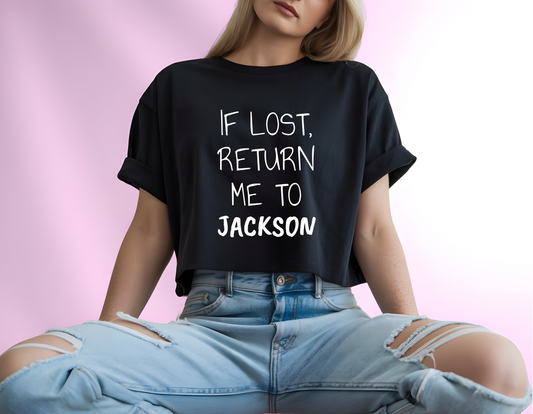 If Lost White Font Unisex Softstyle T-Shirt