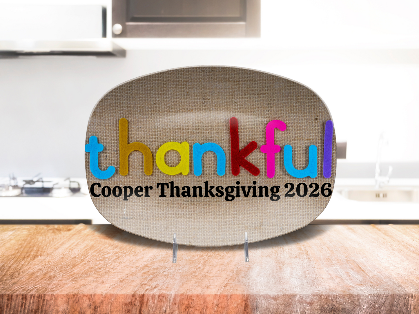 thankful Name Platter