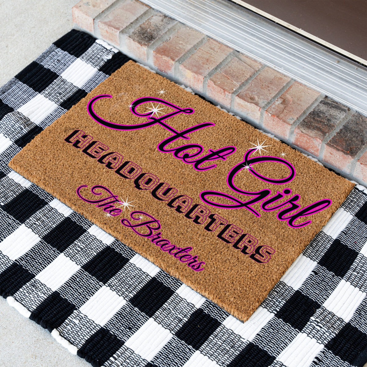 Hot Girl Name Doormat - UV Printed