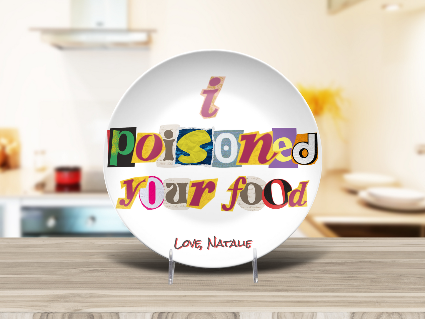 Poisoned Food Joke Plate