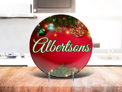 Tree Ornaments Name Plate