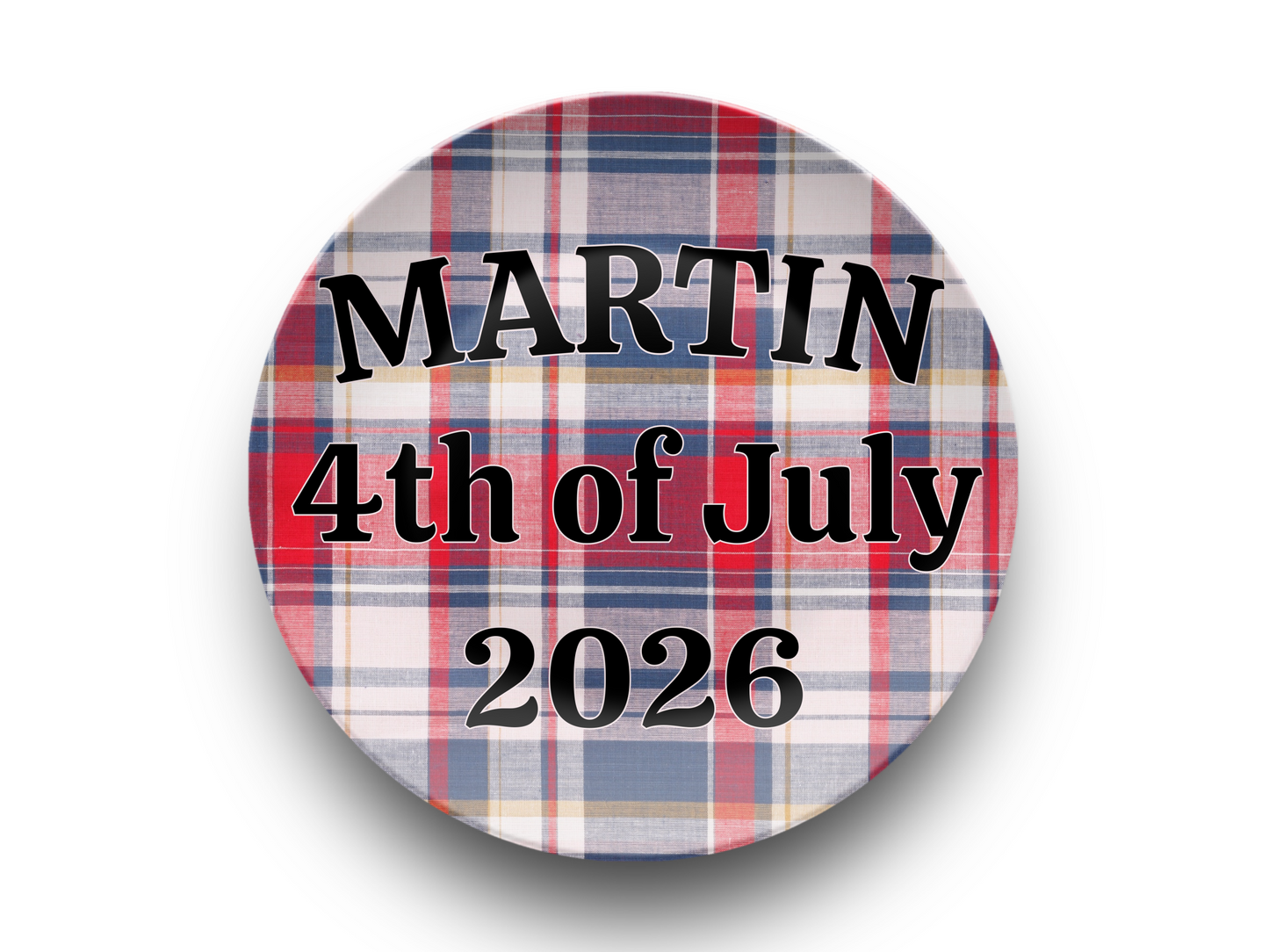 Plaid Name Plate