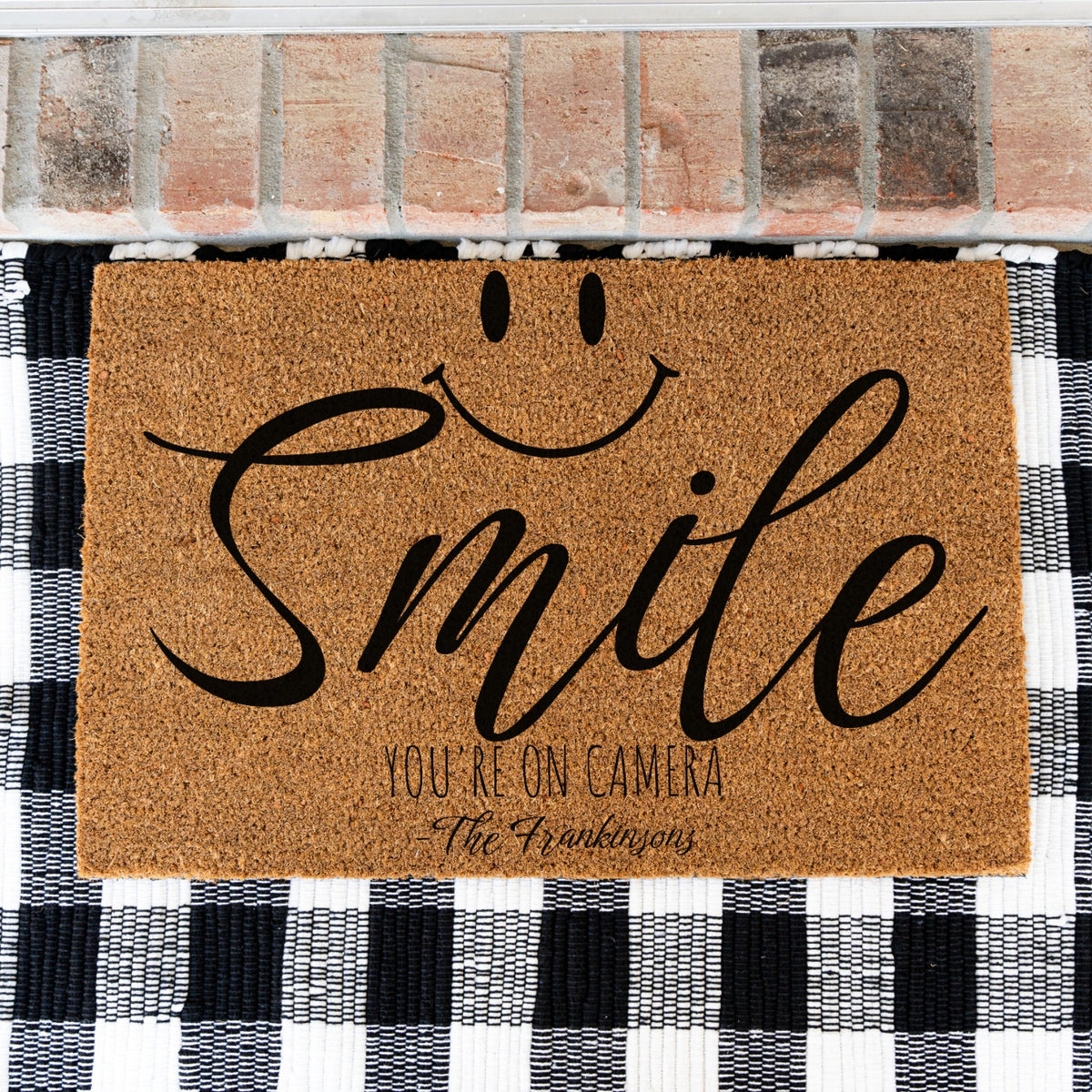 Smile Name Doormat - UV Printed