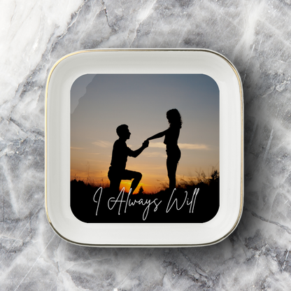 Photo Text Jewelry Dish