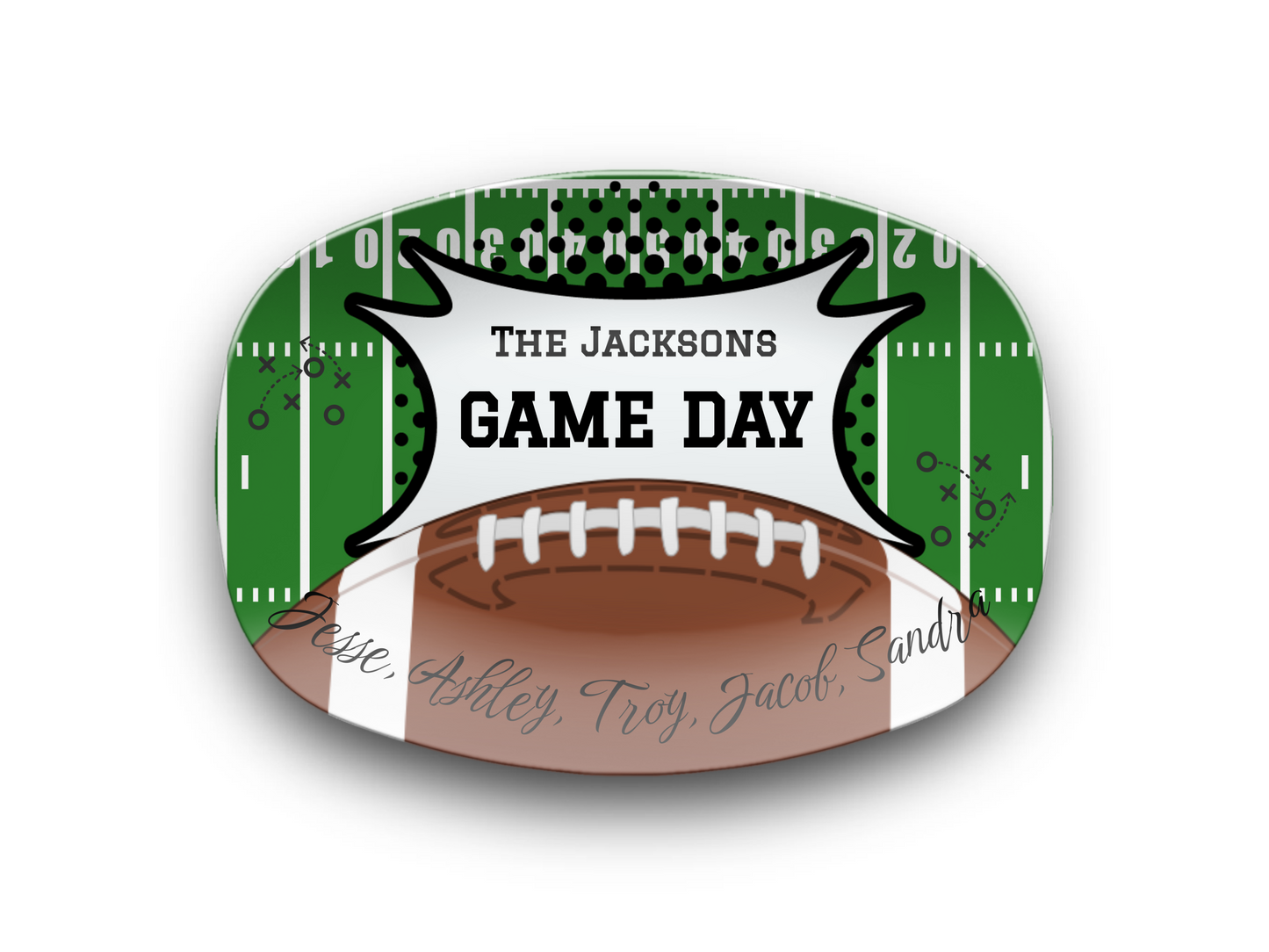 Game Day Names Platter