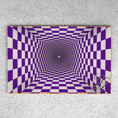 Optical Hole Initial Doormat - UV Printed