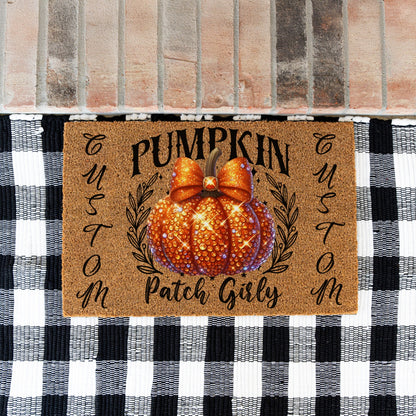 Pumpkin Patch Girly Names Doormat