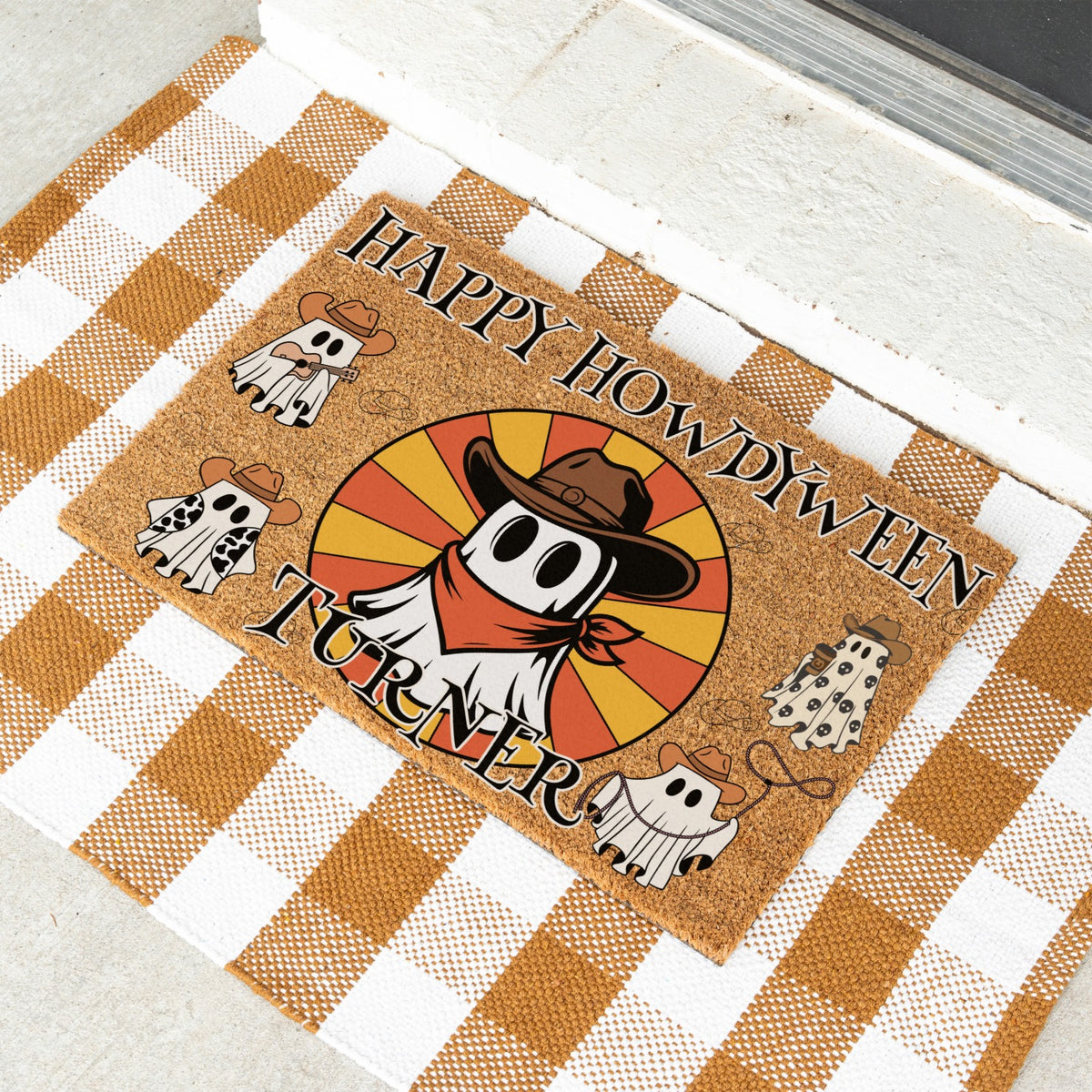 Howdyween Name Doormat - UV Printed