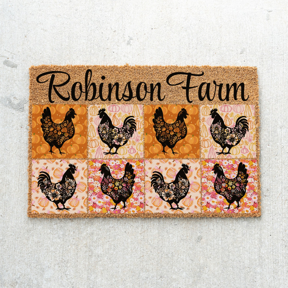Chickens Name Doormat