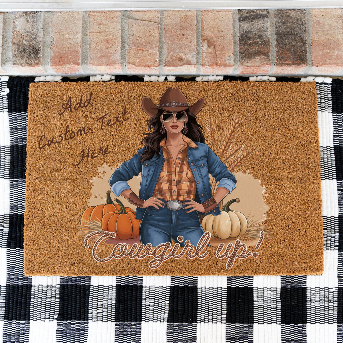 Cowgirl UP Doormat