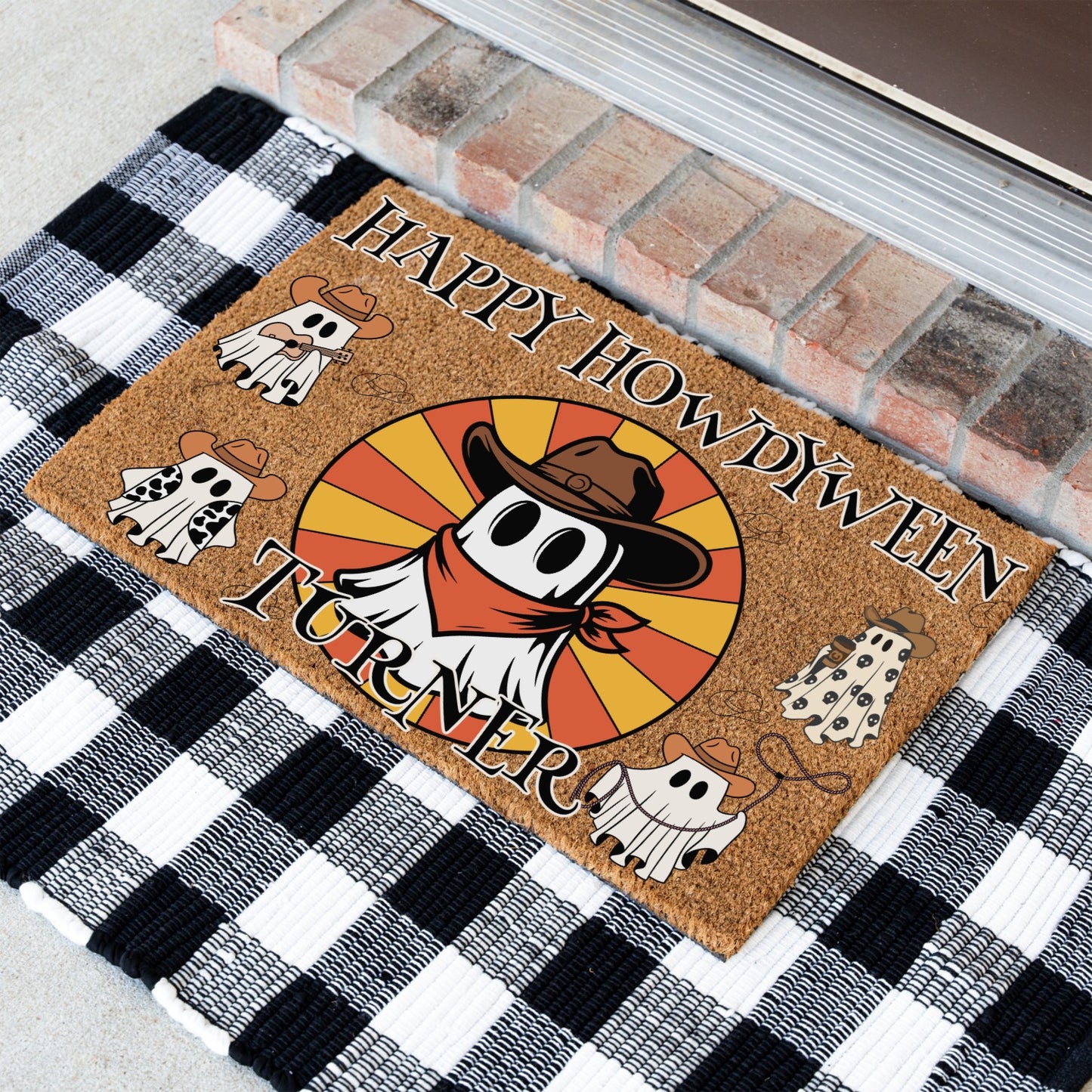 Howdyween Name Doormat - UV Printed