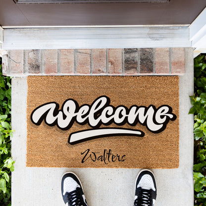 Welcome Name Doormat - UV Printed