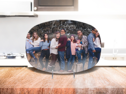 Family Photo Name Platter