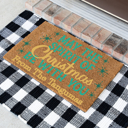 Spirit of Christmas Name Doormat