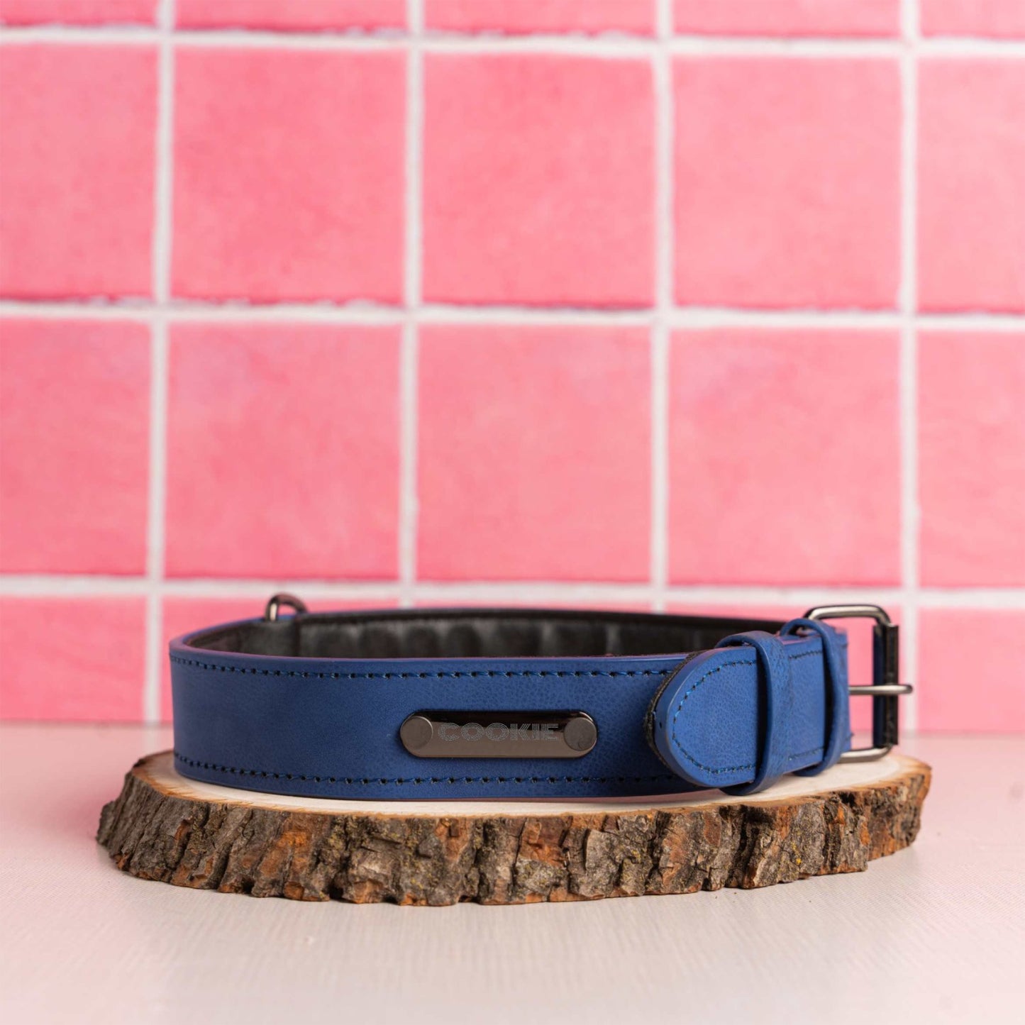 Name Vegan Leather Pet Collar - Laser Etched