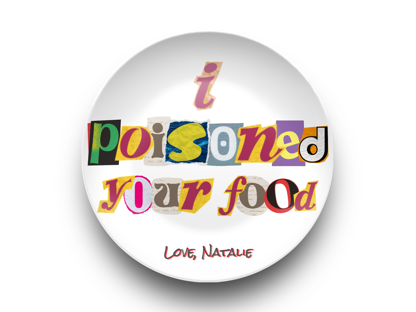 Poisoned Food Joke Plate