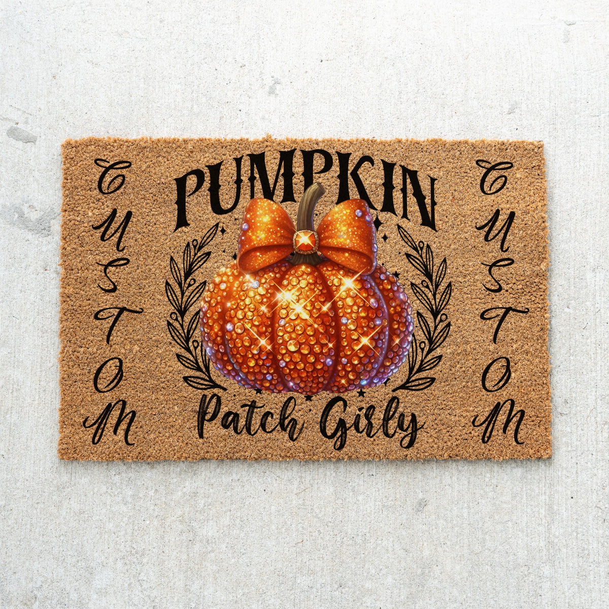 Pumpkin Patch Girly Names Doormat