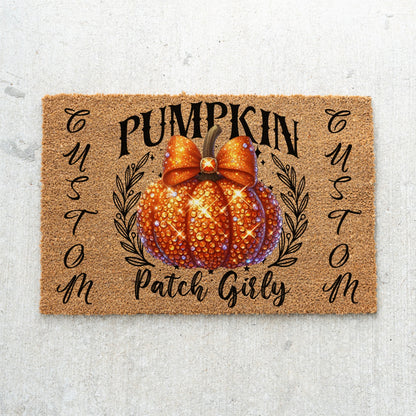 Pumpkin Patch Girly Names Doormat