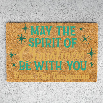 Spirit of Christmas Name Doormat