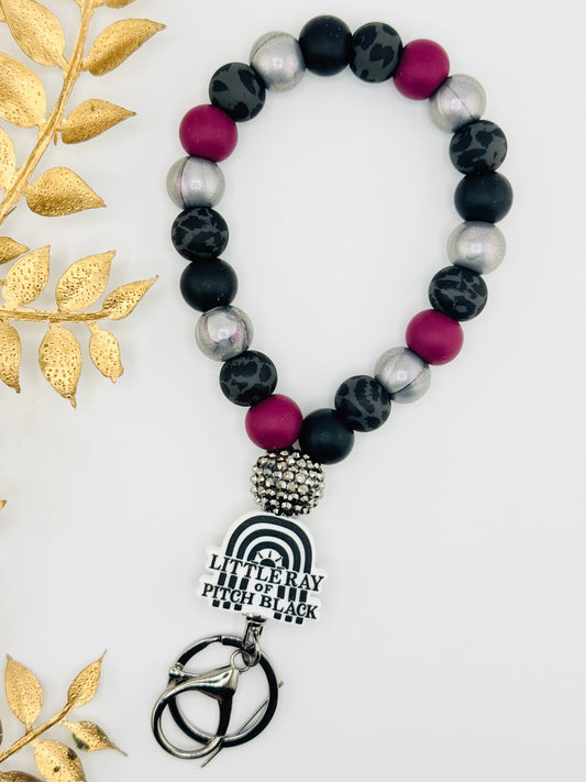 Teardrop Wristlet - Little Ray of Pitch Black (M&H)