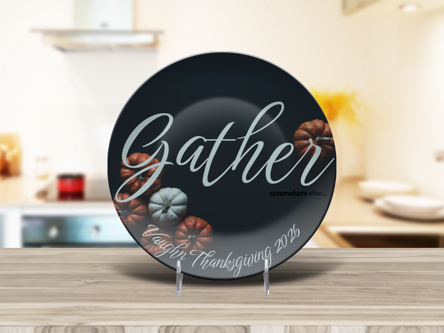 Gather...somewhere else Name Plate