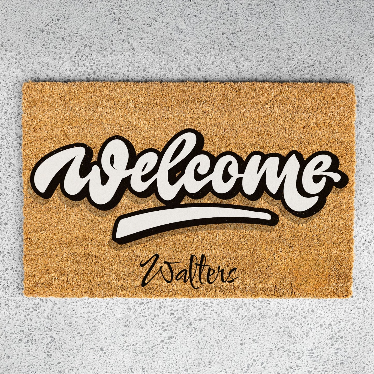 Welcome Name Doormat - UV Printed
