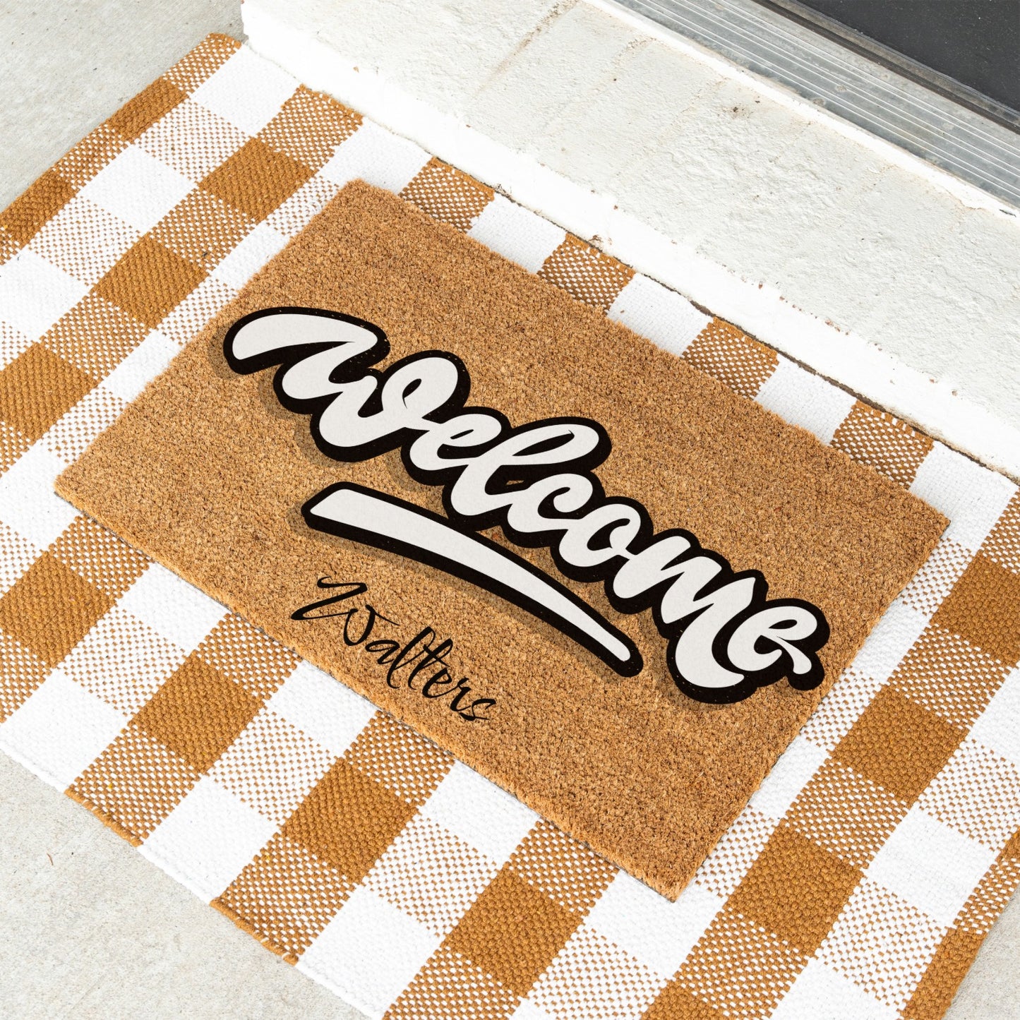 Welcome Name Doormat - UV Printed