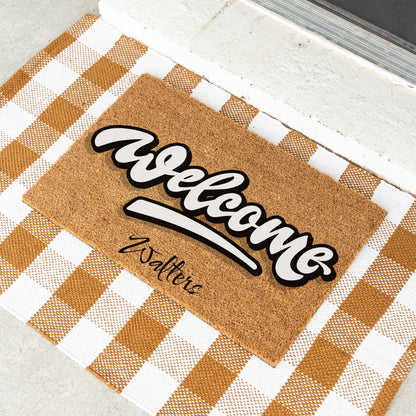 Welcome Name Doormat - UV Printed