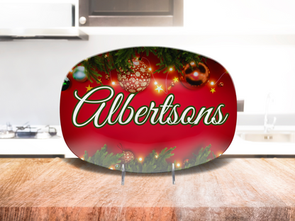 Tree Ornaments Name Platter