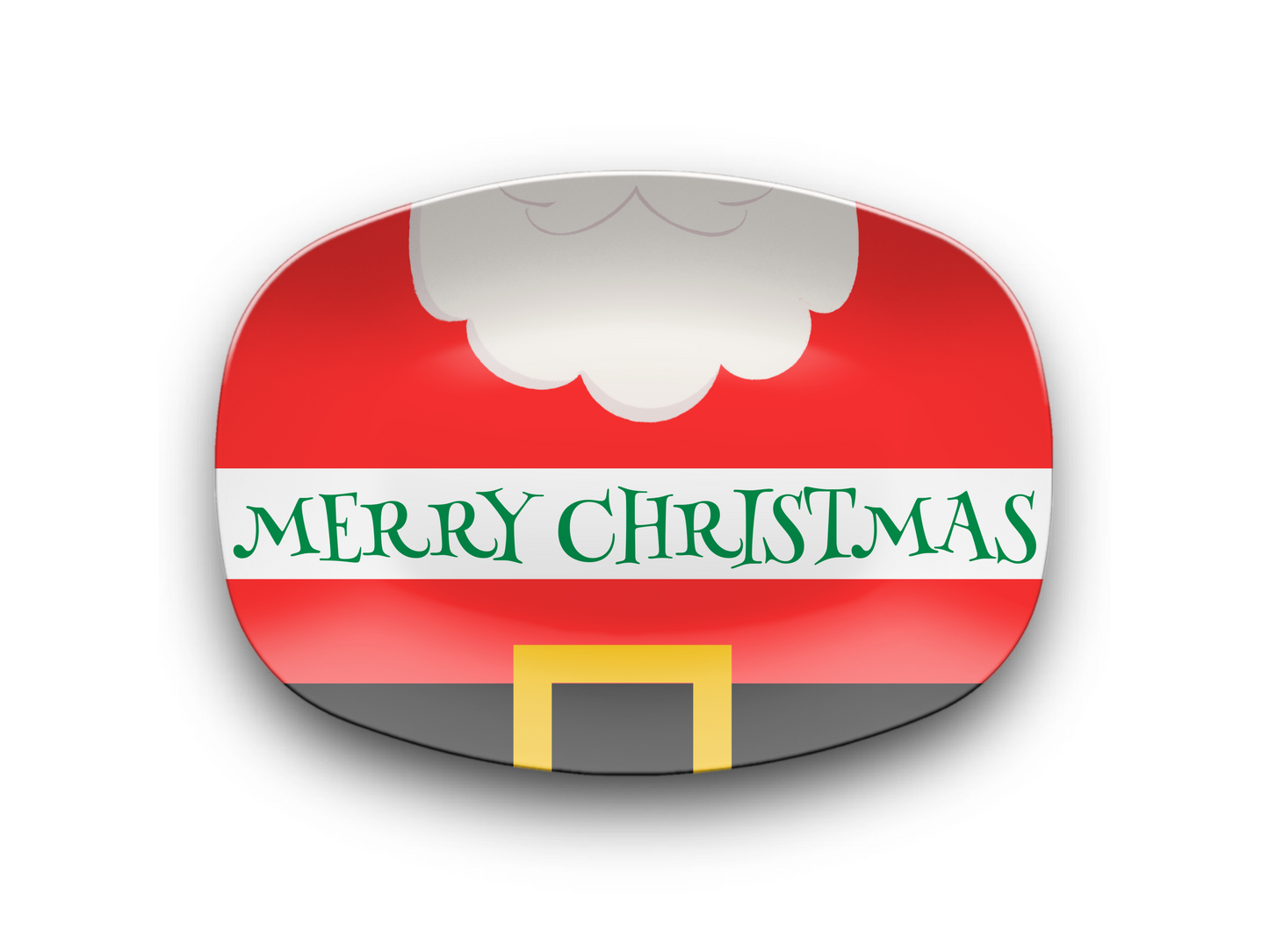 Santa Text Platter
