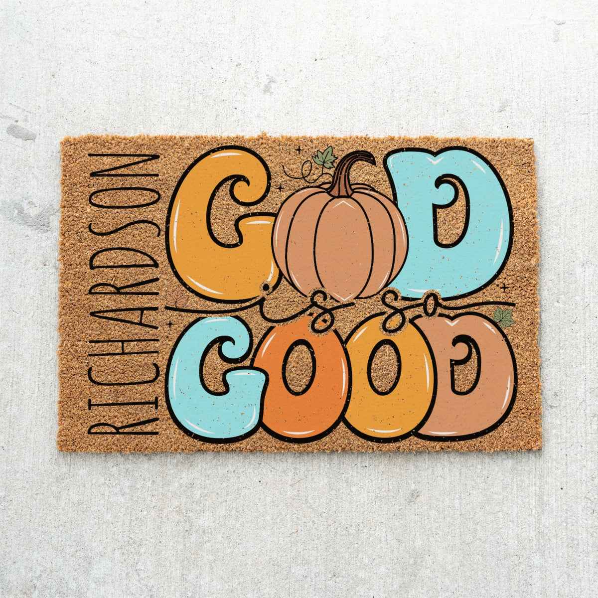 God Is So Good Name Doormat