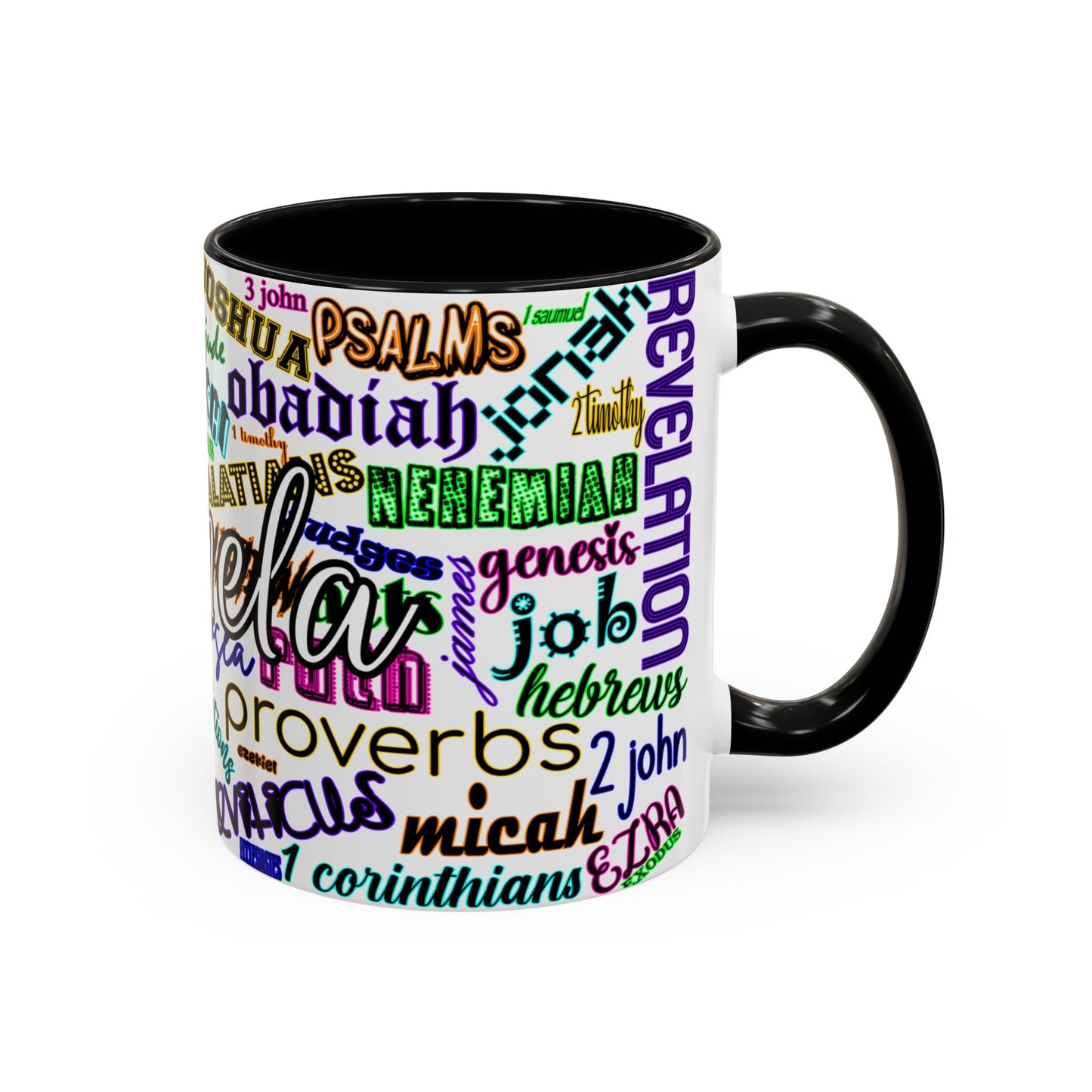 Books of Bible Bright Coffee Mug (11, 15oz)