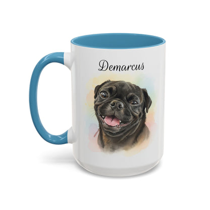 Pet Watercolor Accent Coffee Mug (11, 15oz)