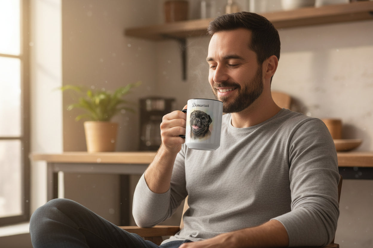 Pet Watercolor Accent Coffee Mug (11, 15oz)