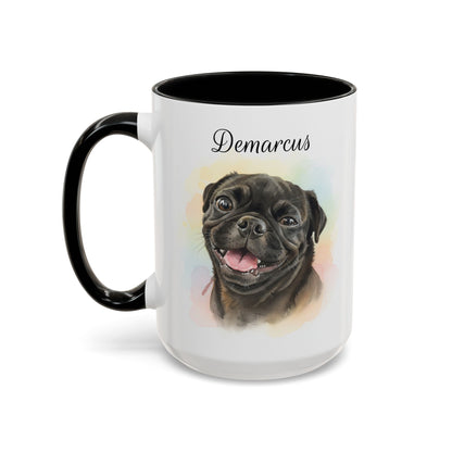 Pet Watercolor Accent Coffee Mug (11, 15oz)