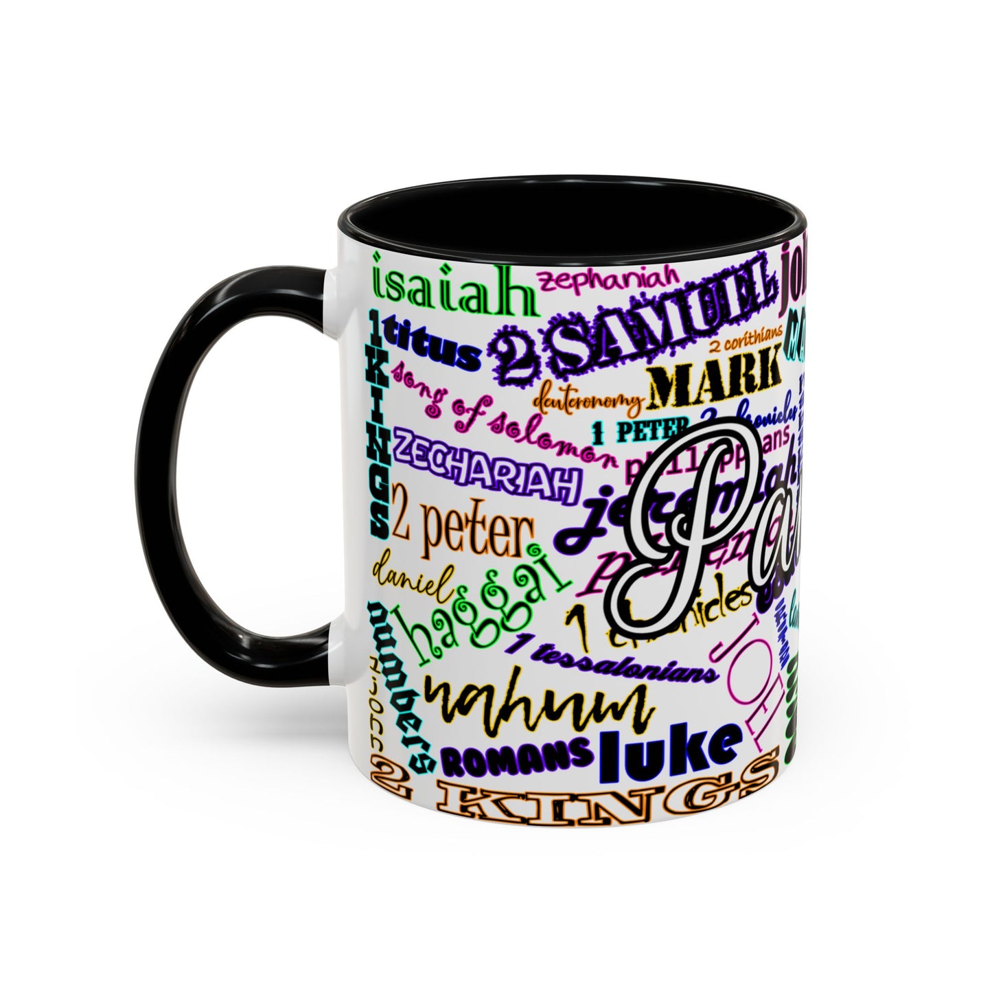 Books of Bible Bright Coffee Mug (11, 15oz)
