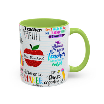 Teacher Designs Name Coffee Mug (11, 15oz)