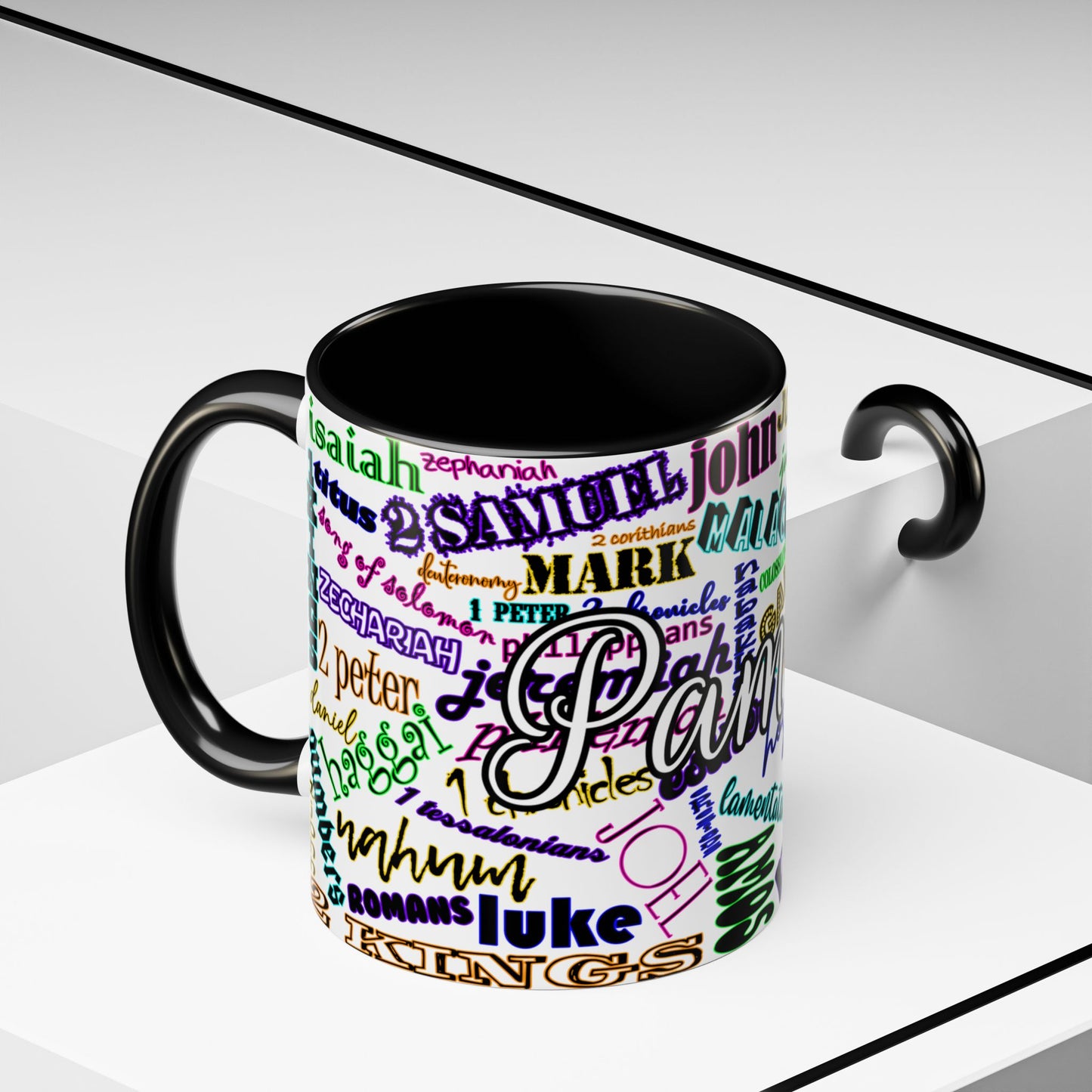 Books of Bible Bright Coffee Mug (11, 15oz)