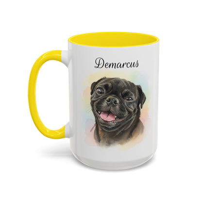 Pet Watercolor Accent Coffee Mug (11, 15oz)
