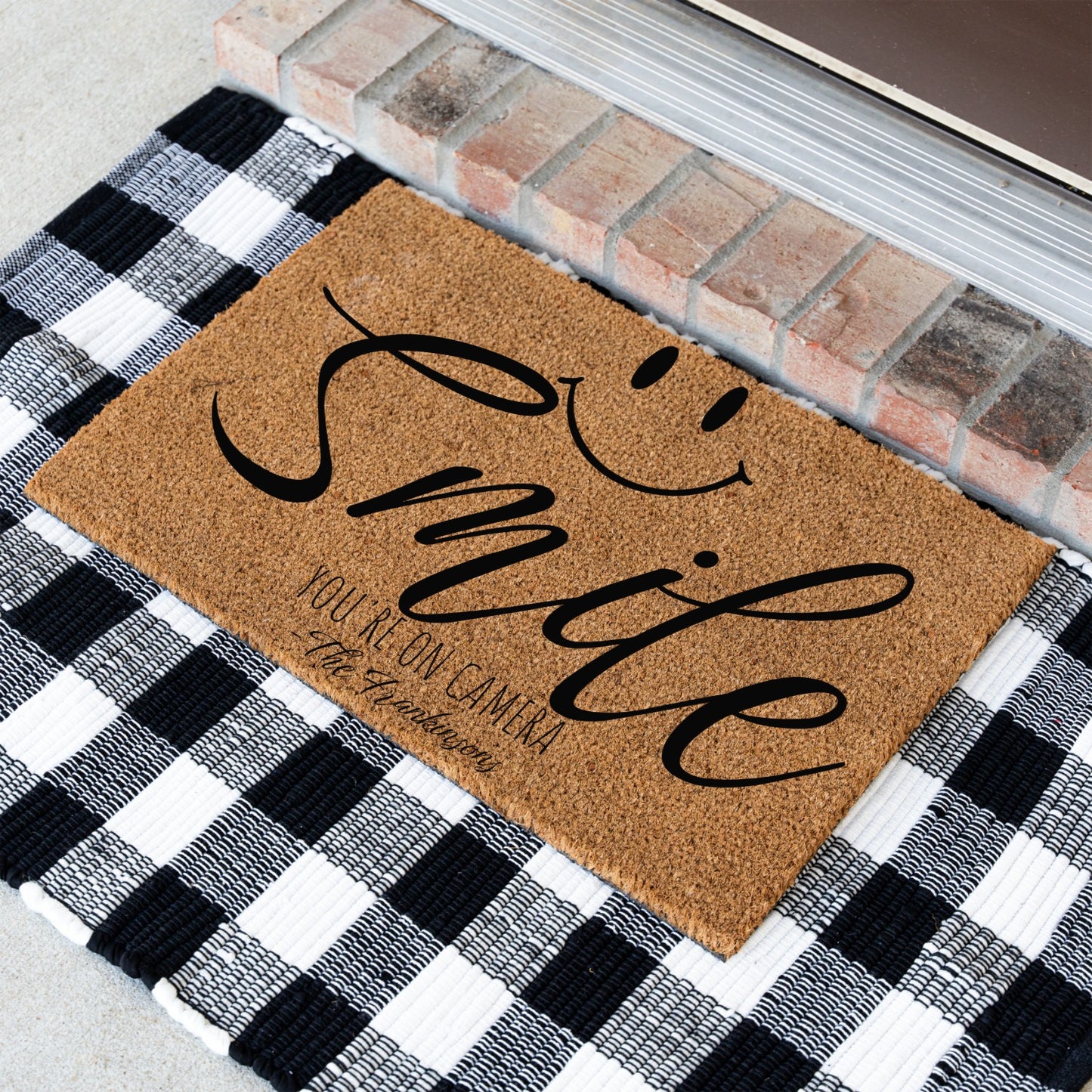 Smile Name Doormat - UV Printed